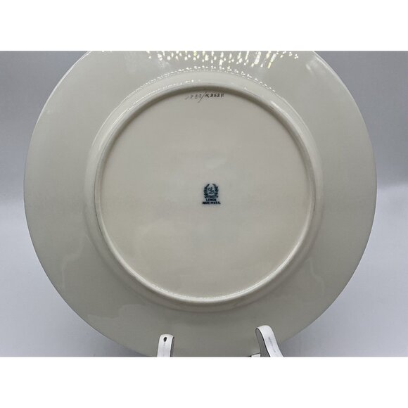 LENOX Stradivarius Turquoise Blue Smooth Edge Dinner Plate Vintage USA Collectib - Picture 12 of 16